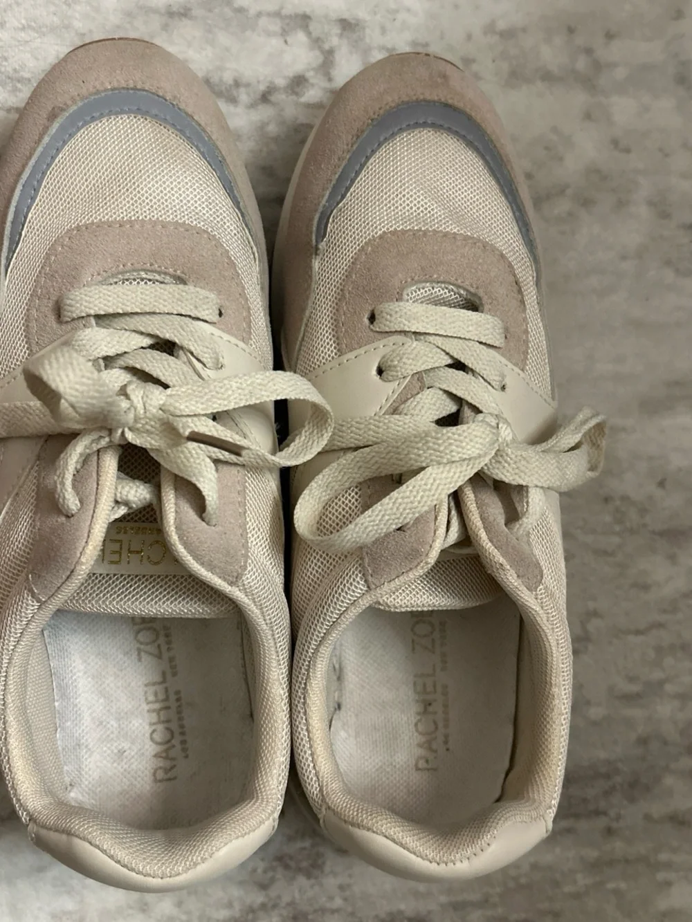 Rachel Zoe Beige and Light Gray Women's Casual Sneakers